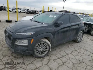 2019 Hyundai Kona SEL with VIN KM8K2CAA7KU352673, listed as a Copart auction lot 46595165 with 64,482 mi miles and Salvage Title. Bid and sale history available at carsss.com. Image 1.