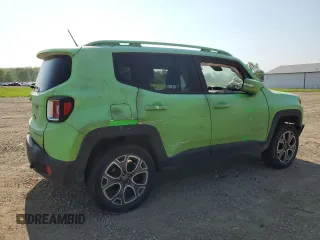 2016 Jeep Renegade Limited with VIN ZACCJBDT8GPC60046, listed as a Copart auction lot 60529055 with 110,282 mi miles and Salvage title. Bid and sale history available at DreamBid. Image 3.