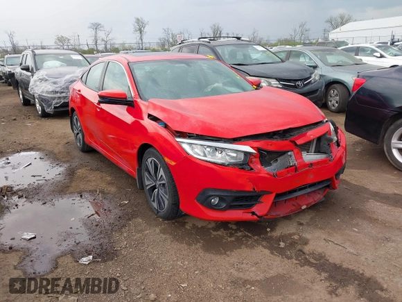 2017 Honda Civic Sedan EX-L with VIN 2HGFC1F77HH641750, listed as a IAAI auction lot 42029918 with 75,924 mi miles. Bid and sale history available at carsss.com. Image 1.