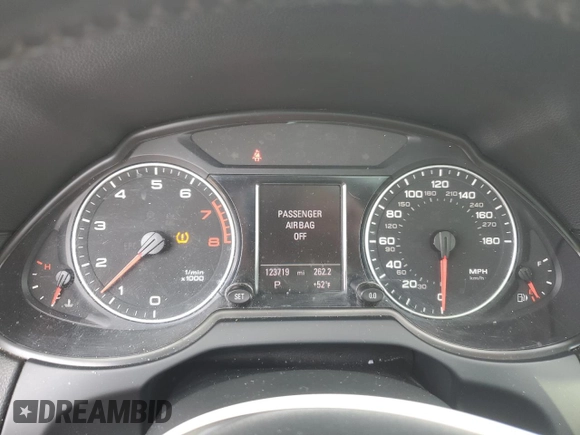2012 Audi Q5 3.2L Premium Plus with VIN WA1DKAFP2CA012293, listed as a Copart auction lot 48667155 with 123,719 mi miles and Salvage Title. Bid and sale history available at carsss.com. Image 9.