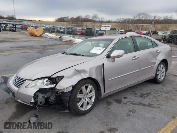 2007 Lexus ES 350 with VIN JTHBJ46G272110174, listed as a IAAI auction lot 41629467 with 105,232 mi miles. Bid and sale history available at carsss.com. Image 2.