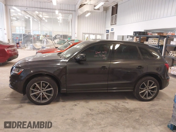 2017 Audi SQ5 Premium Plus with VIN WA1CCAFP5HA041755, listed as a IAAI auction lot 41728825 with 135,512 mi miles. Bid and sale history available at carsss.com. Image 14.