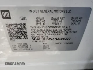 2022 Buick Enclave Essence with VIN 5GAERBKWXNJ108220, listed as a Copart auction lot 48430925 with 63,633 mi miles and Salvage Title. Bid and sale history available at carsss.com. Image 14.