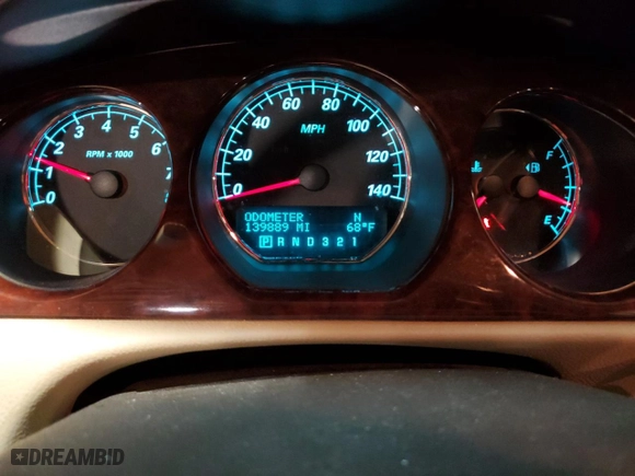 2007 Buick Lucerne V6 CXL with VIN 1G4HD57287U230671, listed as a Copart auction lot 46111185 with 139,889 mi miles and Salvage Title. Bid and sale history available at carsss.com. Image 9.