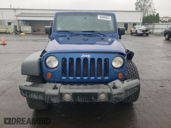 2009 Jeep Wrangler X with VIN 1J4FA24109L712701, listed as a Copart auction lot 60800855 with 156,709 mi miles and Salvage title. Bid and sale history available at DreamBid. Image 5.