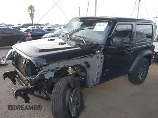 2024 Jeep Wrangler Sport with VIN 1C4PJXAN1RW125436, listed as a IAAI auction lot 41387782 with 17,962 mi miles and . Bid and sale history available at DreamBid. Image 2.