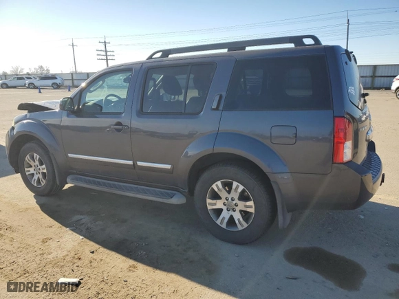 2011 Nissan Pathfinder Silver with VIN 5N1AR1NB5BC600102, listed as a Copart auction lot 42105245 with 122,546 mi miles and Salvage Title. Bid and sale history available at carsss.com. Image 2.