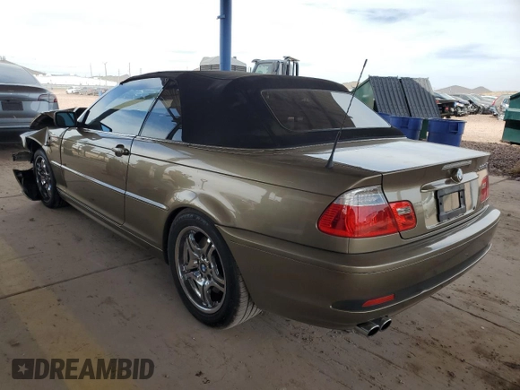 2005 BMW 3 Series 330Ci z VIN WBABW53415PL50736, wystawiony jako Copart lot #56798095 z przebiegiem 80 922 mil mil oraz Szkoda całkowita • Salvage title. Historia ofert i sprzedaży dostępna na DreamBid. Obrazek 2.