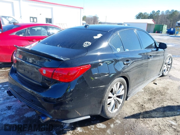 2017 Infiniti Q50 Premium with VIN JN1EV7AR1HM838154, listed as a IAAI auction lot 41623393 with 74,449 mi miles and . Bid and sale history available at DreamBid. Image 4.