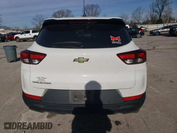 2021 Chevrolet TrailBlazer LS with VIN KL79MMS23MB180678, listed as a Copart auction lot 42801485 with 64,548 mi miles and Salvage Title. Bid and sale history available at carsss.com. Image 6.
