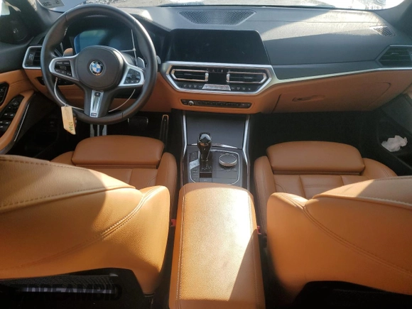 2021 BMW 3 Series 330i xDrive with VIN 3MW5R7J05M8C01209, listed as a Copart auction lot 50450775 with Not Provided miles and Salvage Title. Bid and sale history available at carsss.com. Image 8.