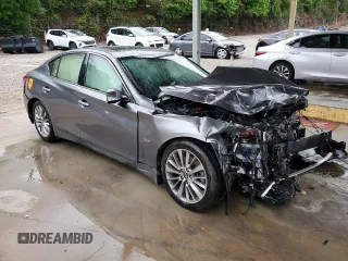 2018 Infiniti Q50 Luxe с VIN JN1EV7AP9JM351448, выставлен на аукционе Copart как лот 54090415 с пробегом Не указан миль и Списание • Salvage title. История ставок и продаж доступна на DreamBid. Изображение 4.