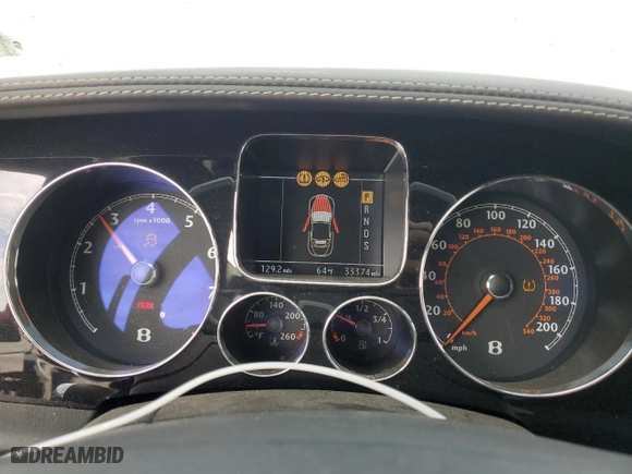 2007 Bentley Continental GT with VIN SCBDR33WX7C045788, listed as a Copart auction lot 78049374 with NaN miles and Salvage Title. Bid and sale history available at carsss.com. Image 9.