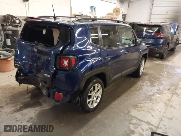 2020 Jeep Renegade Latitude with VIN ZACNJBBB6LPL35711, listed as a IAAI auction lot 41567345 with 48,614 mi miles. Bid and sale history available at carsss.com. Image 4.