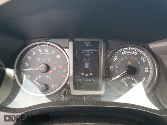 2016 Toyota Tacoma SR with VIN 5TFCZ5AN4GX002474, listed as a Copart auction lot 51802995 with 160,472 mi miles and Salvage Title. Bid and sale history available at carsss.com. Image 9.