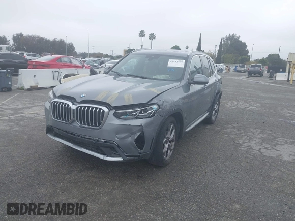 2024 BMW X3 sDrive30i with VIN 5UX43DP02R9U43683, listed as a IAAI auction lot 41432529 with 2,130 mi miles and . Bid and sale history available at DreamBid. Image 12.