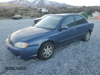2003 Kia Spectra with VIN KNAFB121435232105, listed as a Copart auction lot 88780695 with 161,466 mi miles and Salvage Title. Bid and sale history available at DreamBid. Image 1.