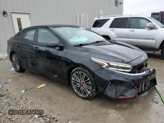 2023 Kia Forte GT with VIN 3KPF44ACXPE533148, listed as a Copart auction lot 43067945 with 57,613 mi miles and Salvage Title. Bid and sale history available at carsss.com. Image 4.
