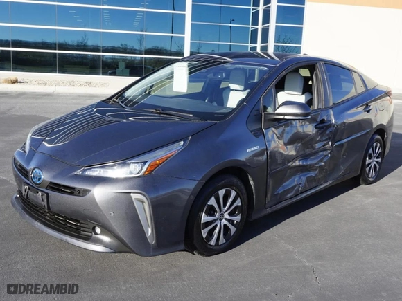 2022 Toyota Prius LE with VIN JTDL9MFU7N3037119, listed as a Copart auction lot 44182575 with 51,417 mi miles and Salvage Title. Bid and sale history available at carsss.com. Image 2.