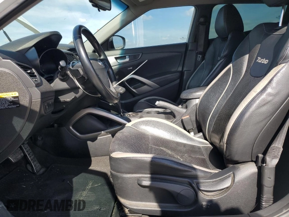 2014 Hyundai Veloster Turbo with VIN KMHTC6AE4EU201736, listed as a Copart auction lot 45809265 with 125,436 mi miles and Clean Title. Bid and sale history available at carsss.com. Image 7.
