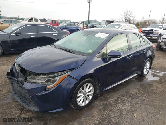 2021 Toyota Corolla LE with VIN JTDVPMAE2MJ155121, listed as a IAAI auction lot 41683464 with 205,384 mi miles. Bid and sale history available at carsss.com. Image 18.