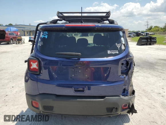 2020 Jeep Renegade Altitude with VIN ZACNJAB17LPK95978, listed as a Copart auction lot 57432225 with 35,690 mi miles and Salvage title. Bid and sale history available at DreamBid. Image 6.