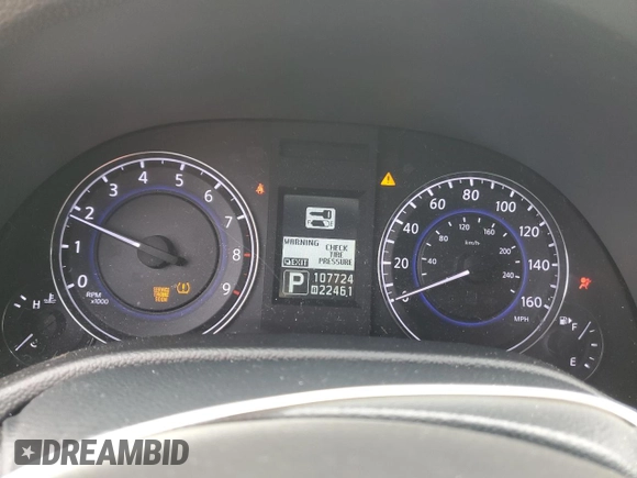 2011 Infiniti G25 Sedan x with VIN JN1DV6AR2BM653043, listed as a Copart auction lot 52509685 with 107,724 mi miles and Salvage Title. Bid and sale history available at carsss.com. Image 9.