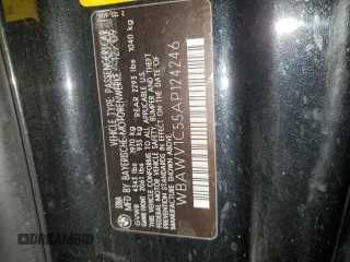 2010 BMW 3 Series 328i with VIN WBAWV1C55AP124246, listed as a Copart auction lot 80397364 with 161,009 mi miles and Non Repairable. Bid and sale history available at carsss.com. Image 12.