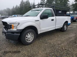 2018 Ford F-150 XL with VIN 1FTMF1EPXJKC27021, listed as a Copart auction lot 84204334 with 190,280 mi miles and Salvage Title. Bid and sale history available at carsss.com. Image 1.