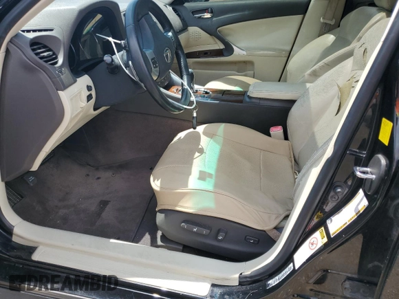 2011 Lexus IS 250 with VIN JTHBF5C24B5138128, listed as a Copart auction lot 63126435 with 156,317 mi miles and Salvage title. Bid and sale history available at DreamBid. Image 7.
