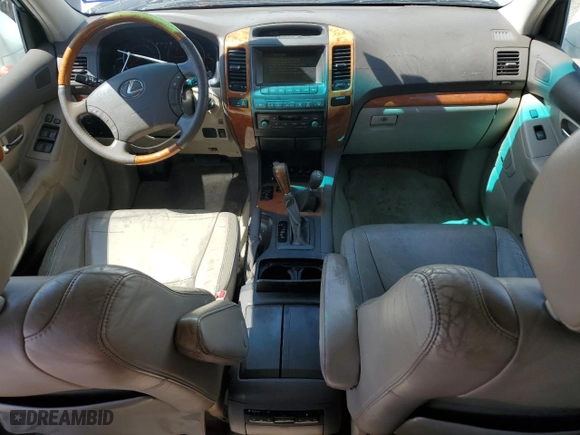 2005 Lexus GX 470 with VIN JTJBT20X250094573, listed as a Copart auction lot 48714955 with 210,436 mi miles and Clean Title. Bid and sale history available at carsss.com. Image 8.