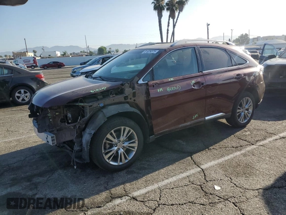 2013 Lexus RX 350 with VIN 2T2ZK1BA1DC097083, listed as a Copart auction lot 61026375 with 119,002 mi miles and Salvage title. Bid and sale history available at DreamBid. Image 1.