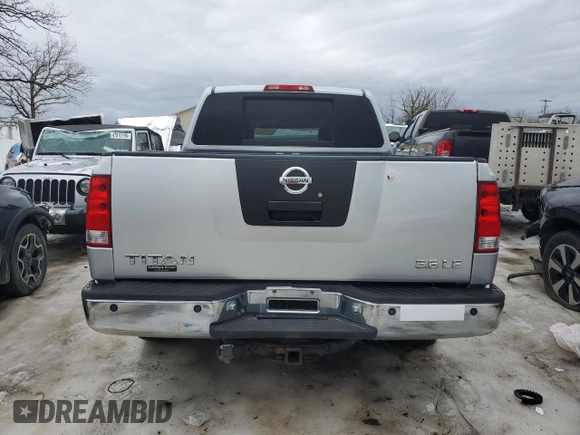 2005 Nissan Titan LE with VIN 1N6AA07B75N502911, listed as a Copart auction lot 47319305 with 208,218 mi miles and Clean Title. Bid and sale history available at carsss.com. Image 6.