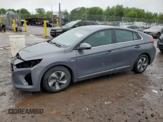 2018 Hyundai Ioniq SEL z VIN KMHC75LCXJU098262, wystawiony jako Copart lot #58021315 z przebiegiem 56 396 mil mil oraz Szkoda całkowita • Salvage title. Historia ofert i sprzedaży dostępna na DreamBid. Obrazek 1.