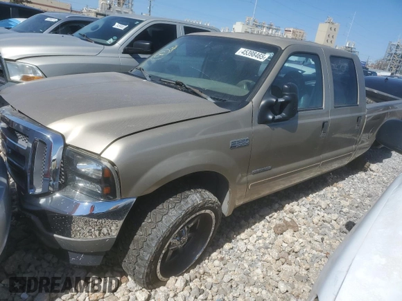 2001 Ford F-250 XL with VIN 3FTNW20F61MA43437, listed as a Copart auction lot 45398465 with 366,698 mi miles and Salvage title. Bid and sale history available at DreamBid. Image 1.