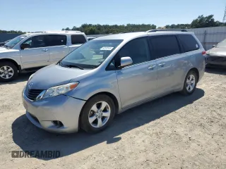 2013 Toyota Sienna LE AAS with VIN 5TDKK3DC9DS375624, listed as a Copart auction lot 62578145 with 249,654 mi miles and Salvage title. Bid and sale history available at DreamBid. Image 1.