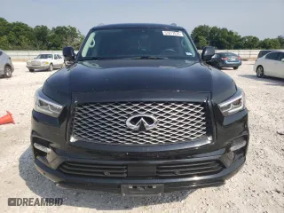 2019 Infiniti QX80 LUXE with VIN JN8AZ2NE2K9230913, listed as a Copart auction lot 57617074 with 95,985 mi miles and Salvage Title. Bid and sale history available at carsss.com. Image 5.