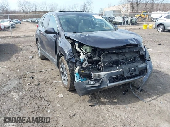 2019 Honda CR-V EX with VIN 2HKRW1H56KH507065, listed as a IAAI auction lot 41835128 with 75,093 mi miles. Bid and sale history available at carsss.com. Image 1.