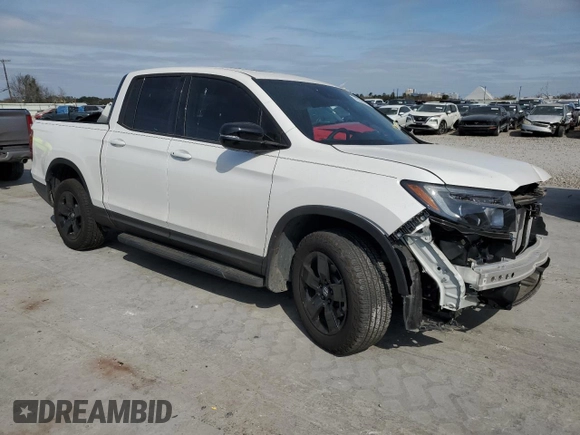 2024 Honda Ridgeline Black Edition with VIN 5FPYK3F80RB002574, listed as a Copart auction lot 45988975 with 3,682 mi miles and Salvage title. Bid and sale history available at DreamBid. Image 4.