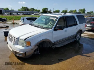 2003 Ford Expedition Eddie Bauer with VIN 1FMFU18L63LC56841, listed as a Copart auction lot 57602345 with Not provided miles and Salvage title. Bid and sale history available at DreamBid. Image 1.