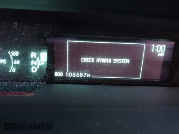 2011 Toyota Prius I with VIN JTDKN3DU0B0272740, listed as a IAAI auction lot 41212915 with 105,587 mi miles and . Bid and sale history available at DreamBid. Image 15.