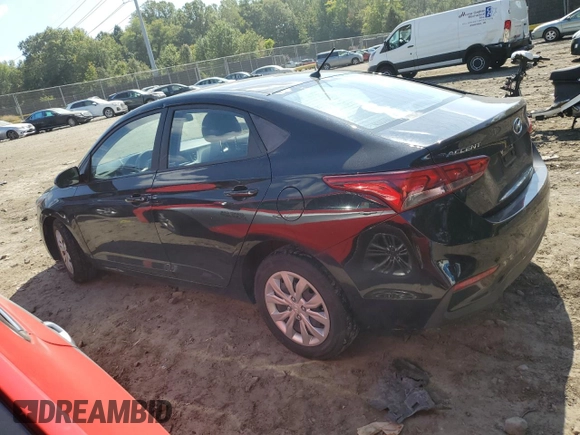 2020 Hyundai Accent SE with VIN 3KPC24A62LE125904, listed as a Copart auction lot 70260803 with 37,850 mi miles. Bid and sale history available at carsss.com. Image 2.