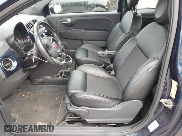 2014 FIAT 500 Sport with VIN 3C3CFFBR8ET195256, listed as a Copart auction lot 71742054 with 62,421 mi miles and Salvage Title. Bid and sale history available at carsss.com. Image 7.