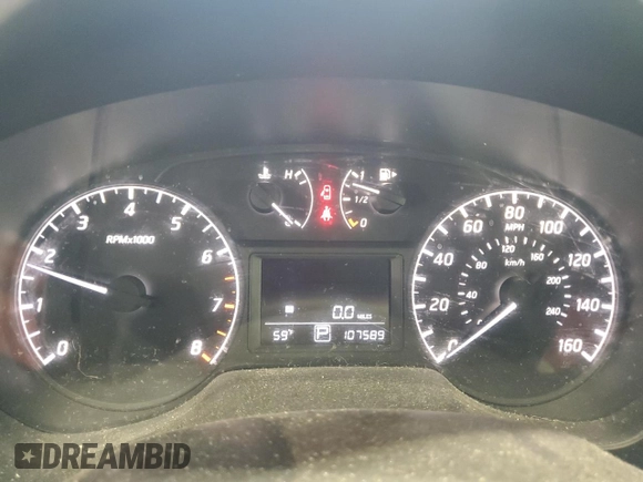 2017 Nissan Sentra S with VIN 3N1AB7APXHY208135, listed as a Copart auction lot 53930135 with 107,589 mi miles and Salvage Title. Bid and sale history available at carsss.com. Image 9.