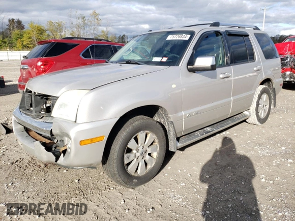 2008 Mercury Mountaineer Premier with VIN 4M2EU48838UJ12981, listed as a Copart auction lot 75726834 with 160,007 mi miles and Salvage Title. Bid and sale history available at carsss.com. Image 1.