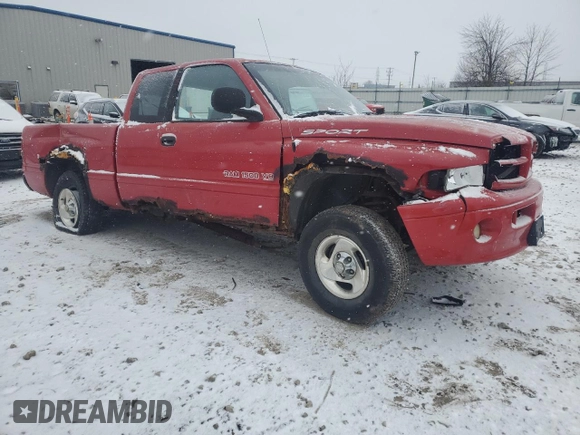 1999 Dodge 1500 z VIN 3B7HF12Y2XG219719, wystawiony jako Copart lot #83678104 z przebiegiem 166 127 mil mil oraz Nie do naprawy • Non repairable. Historia ofert i sprzedaży dostępna na DreamBid. Obrazek 4.
