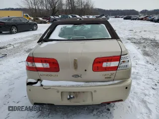 2008 Lincoln MKZ with VIN 3LNHM28T98R634903, listed as a Copart auction lot 45312185 with Not Provided miles and Salvage Title. Bid and sale history available at carsss.com. Image 6.