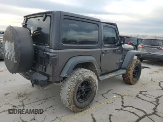 2018 Jeep Wrangler Sport with VIN 1C4GJXAG6JW320082, listed as a Copart auction lot 46757405 with 78,256 mi miles and Salvage Title. Bid and sale history available at carsss.com. Image 3.