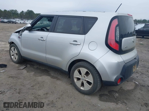 2014 Kia Soul with VIN KNDJN2A20E7702271, listed as a IAAI auction lot 41555814 with 125,296 mi miles. Bid and sale history available at carsss.com. Image 3.