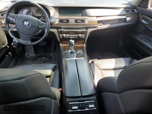 2010 BMW 7 Series 750Li xDrive with VIN WBAKC8C5XAC430699, listed as a Copart auction lot 59539825 with Not provided miles and Salvage title. Bid and sale history available at DreamBid. Image 8.